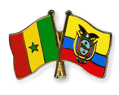 Fahnen Pins Senegal Ecuador