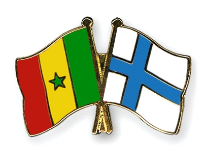 Fahnen Pins Senegal Finnland