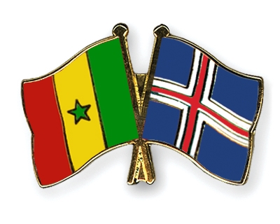 Fahnen Pins Senegal Island