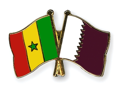 Fahnen Pins Senegal Katar