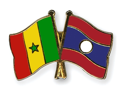 Fahnen Pins Senegal Laos