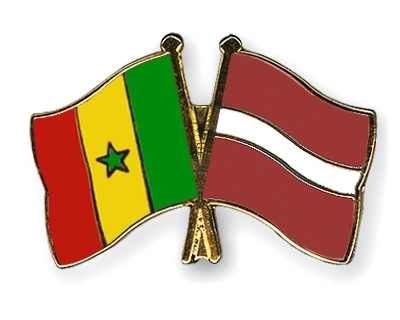 Fahnen Pins Senegal Lettland