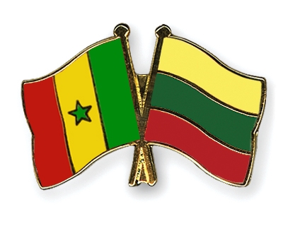 Fahnen Pins Senegal Litauen