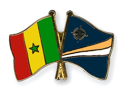 Fahnen Pins Senegal Marshallinseln