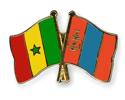 Fahnen Pins Senegal Mongolei