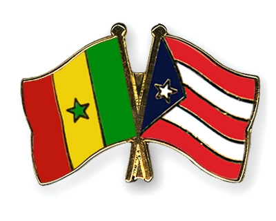 Fahnen Pins Senegal Puerto-Rico