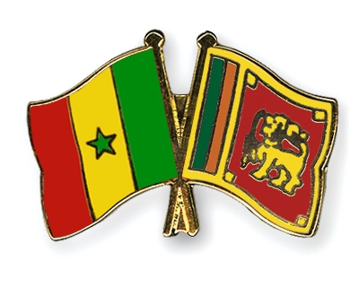 Fahnen Pins Senegal Sri-Lanka