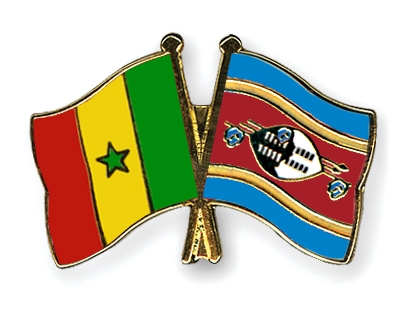 Fahnen Pins Senegal Swasiland