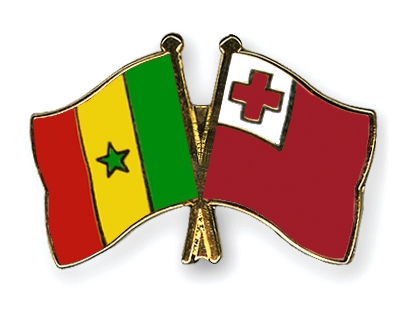 Fahnen Pins Senegal Tonga