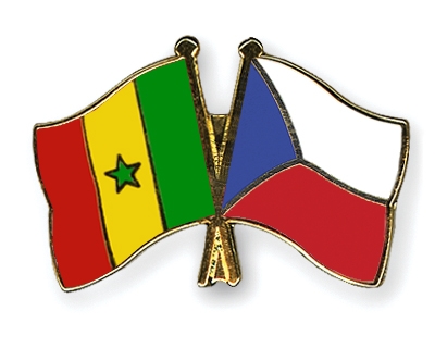 Fahnen Pins Senegal Tschechische-Republik