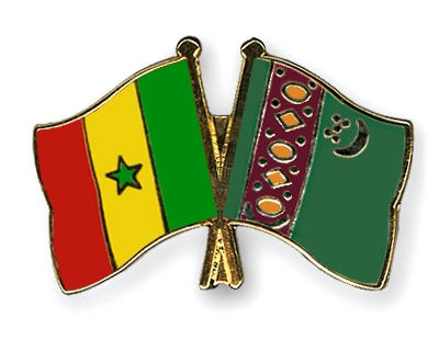 Fahnen Pins Senegal Turkmenistan