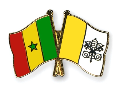 Fahnen Pins Senegal Vatikanstadt