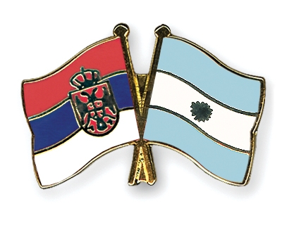 Fahnen Pins Serbien Argentinien