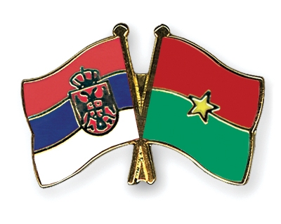 Fahnen Pins Serbien Burkina-Faso