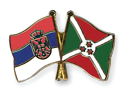 Fahnen Pins Serbien Burundi