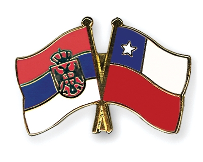 Fahnen Pins Serbien Chile