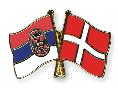 Fahnen Pins Serbien Dnemark