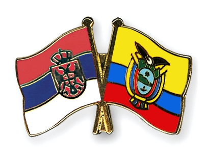 Fahnen Pins Serbien Ecuador