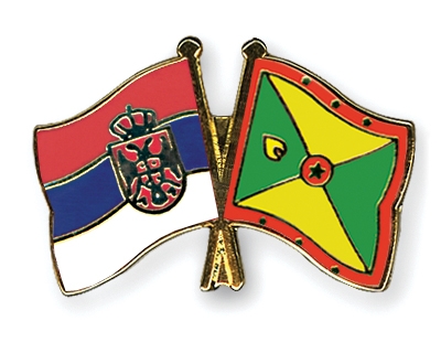 Fahnen Pins Serbien Grenada