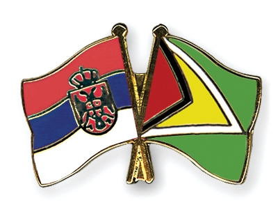 Fahnen Pins Serbien Guyana