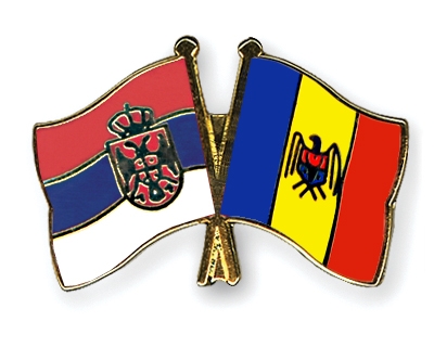 Fahnen Pins Serbien Moldau