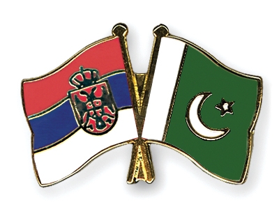 Fahnen Pins Serbien Pakistan