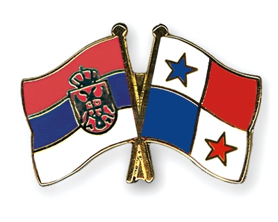 Fahnen Pins Serbien Panama