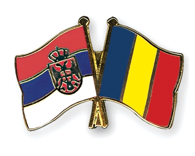 Fahnen Pins Serbien Rumnien