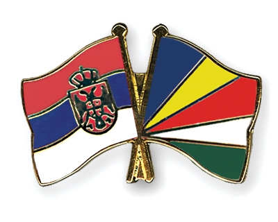 Fahnen Pins Serbien Seychellen
