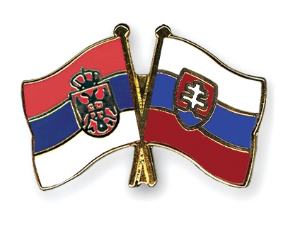 Fahnen Pins Serbien Slowakei