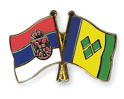Fahnen Pins Serbien St-Vincent-und-die-Grenadinen