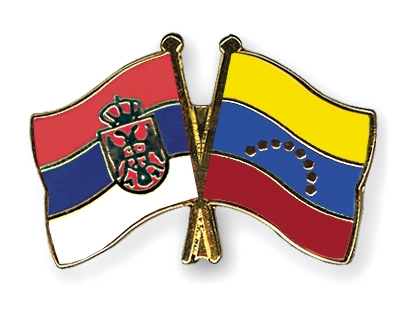 Fahnen Pins Serbien Venezuela