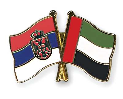 Fahnen Pins Serbien Ver-Arab-Emirate