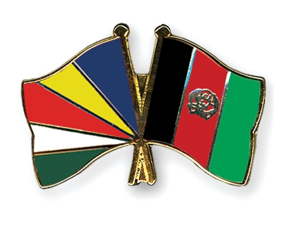 Fahnen Pins Seychellen Afghanistan