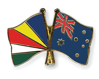 Fahnen Pins Seychellen Australien