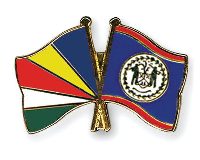 Fahnen Pins Seychellen Belize