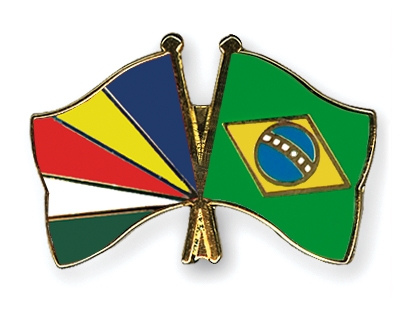 Fahnen Pins Seychellen Brasilien