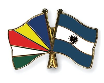 Fahnen Pins Seychellen El-Salvador