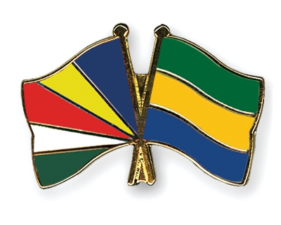 Fahnen Pins Seychellen Gabun