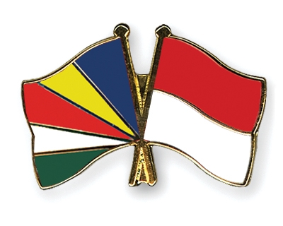 Fahnen Pins Seychellen Indonesien