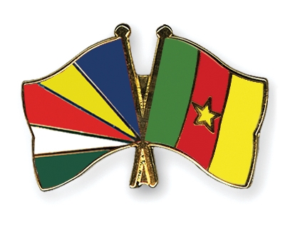 Fahnen Pins Seychellen Kamerun