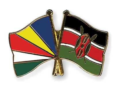 Fahnen Pins Seychellen Kenia