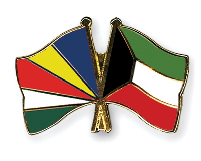 Fahnen Pins Seychellen Kuwait