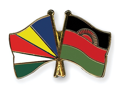 Fahnen Pins Seychellen Malawi