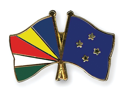 Fahnen Pins Seychellen Mikronesien