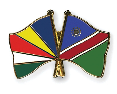 Fahnen Pins Seychellen Namibia