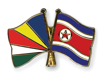 Fahnen Pins Seychellen Nordkorea