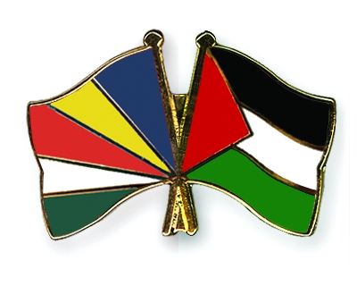 Fahnen Pins Seychellen Palstina