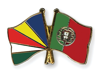 Fahnen Pins Seychellen Portugal