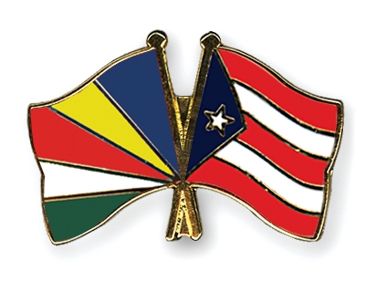 Fahnen Pins Seychellen Puerto-Rico